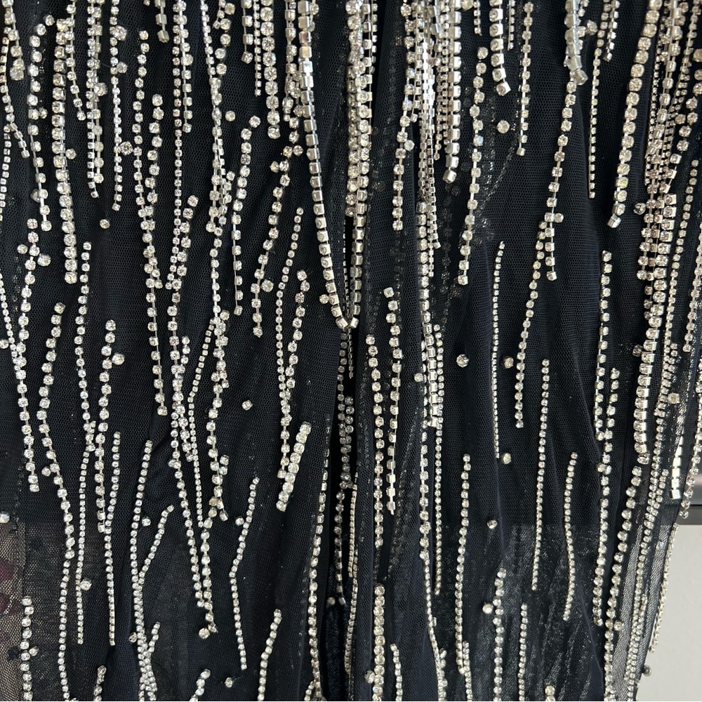 RETROFETE BELLE EMBELLISHED FRINGE DRESS NWT - Picture 9 of 16